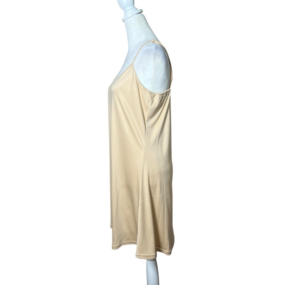Coven & Co. Silhouette Nude Slip Dress Chemise Nightgown Sz Medium Minimalist — image 4 of 8